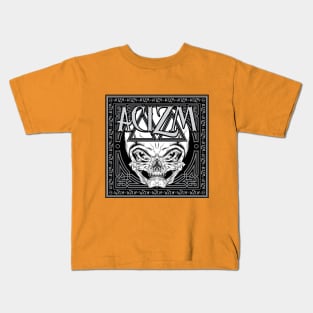 Alien Skull pattern design Kids T-Shirt